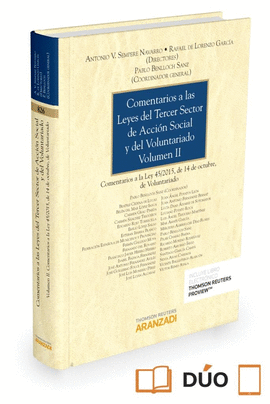 COMENTARIOS A LAS LEYES DEL TERCER SECTOR DE ACCIN SOCIAL Y DEL VOLUNTARIADO (V