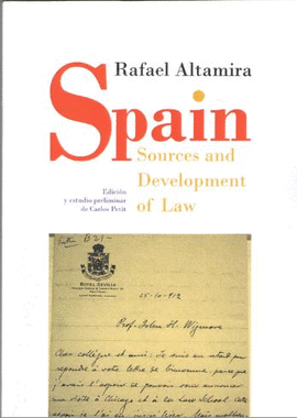 SPAIN. SOURCES AND DEVELOPMENT OF LAW