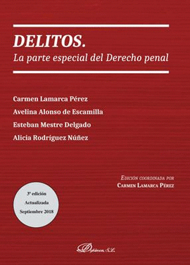 DELITOS. LA PARTE ESPECIAL DEL DERECHO PENAL