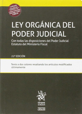 LEY ORGNICA DEL PODER JUDICIAL CON TODAS LAS DISPOSICIONES DEL PODER JUDICIAL E