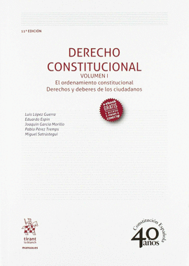 DERECHO CONSTITUCIONAL VOLUMEN I