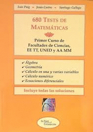 680 PREGUNTAS DE TEST DE MATEM�TICAS