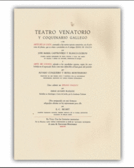 TEATRO VENATORIO Y COQUINARIO GALLEGO