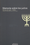 MEMORIA SOBRE LOS JUD�OS