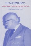 ESCOLIOS A UN TEXTO IMPL�CITO
