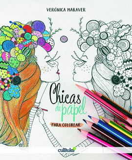 CHICAS DE PAPEL PARA COLOREAR