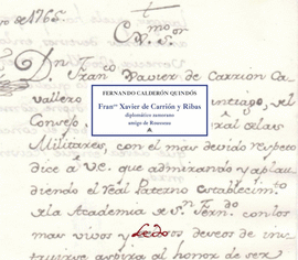FRANCISCO XAVIER DE CARRION Y RIBAS  DIPLOMATICO ZAMORANO AMIGO DE ROUSSEAU