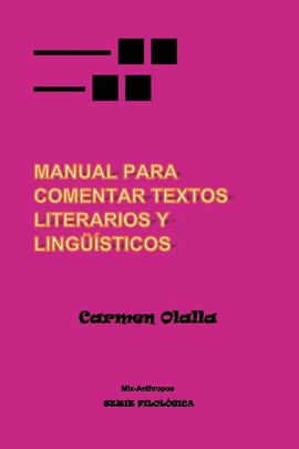 MANUAL DE COMENTARIO DE TEXTOS LITERARIO Y LINGSTICO