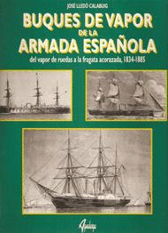 BUQUES DE VAPOR DE LA ARMADA ESPAOLA DEL VAPOR DE RUEDAS LA FRAGA