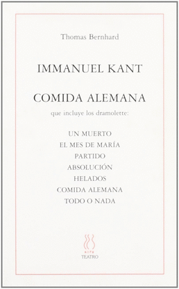 IMMANUEL KANT Y COMIDA ALEMANA