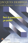 DECIR EL ACONTECIMIENTO, �ES POSIBLE?