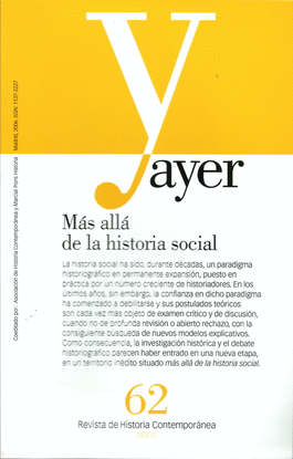 MAS ALLA DE LA HISTORIA SOCIAL