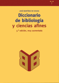 DICCIONARIO DE BIBLIOLOGA Y CIENCIAS AFINES
