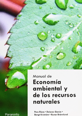 MANUAL DE ECONOM�A AMBIENTAL Y DE LOS RECURSOS NATURALES