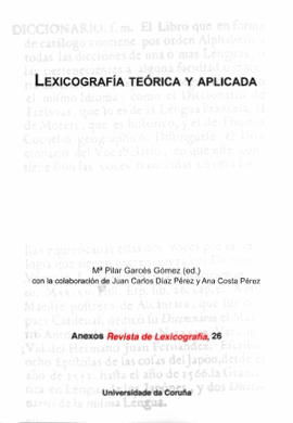 26.LEXICOGRAFIA TEORICA Y APLICADA