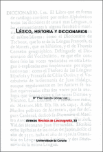 L�XICO, HISTORIA Y DICCIONARIOS