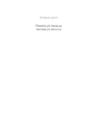 FILOSOFIA Y/O LITERATURA. IDENTIDAD Y/O DIFERENCIA