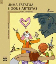 UNHA ESTATUA E DOUS ARTISTAS