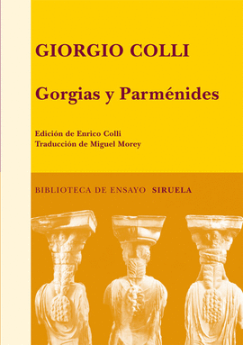 GORGIAS Y PARMNIDES