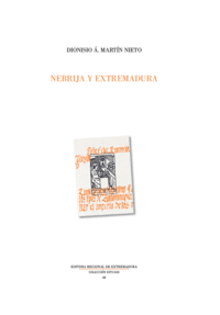 NEBRIJA Y EXTREMADURA ELIO ANTONIO DE NEBRIJA