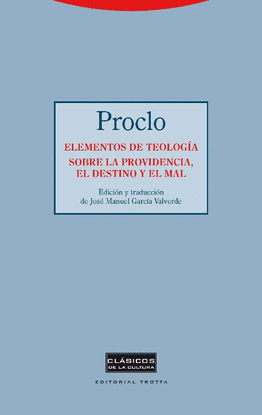 ELEMENTOS DE TEOLOG�A. SOBRE LA PROVIDENCIA, EL DESTINO Y EL