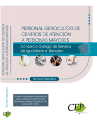 PERSONAL GEROCULTOR DE CENTROS DE ATENCIN A PERSONAS MAYORES DEL CONSORCIO GALE