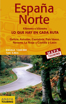 MAPA DE CARRETERAS 1:340.000 - ESPA�A NORTE (DESPLEGABLE)