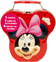 MINNEY MOUSE CAJA METALICA LIBRO DE