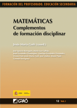 MATEMTICAS. COMPLEMENTOS DE FORMACIN DISCIPLINAR