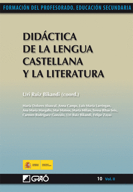 DIDCTICA DE LA LENGUA CASTELLANA Y LA LITERATURA