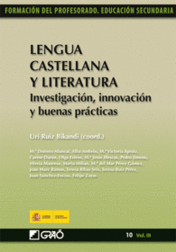 LENGUA CASTELLANA Y LITERATURA INVESTIGACIN INNOVACIN Y BUENAS PRCTICAS 103 FORMACION PROFESORADO E SECUN