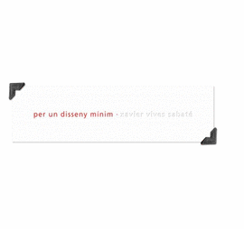 PER UN DISSENY M�NIM