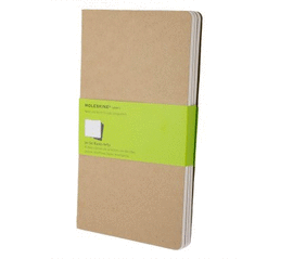 LIBRETAS CAHIER MARRON. KRAFT L LISAS (SET DE 3)