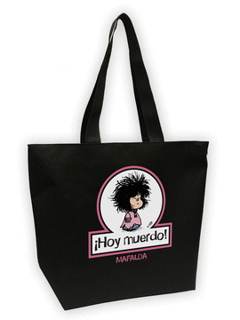 BOLSA DE TELA MEGA SHOPPER MAFALDA. HOY MUERDO