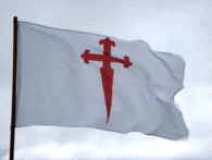 BANDEIRA HISTORICA DA CRUZ DE SANTIAGO DE COMPOSTELA BANDERA 150 X 90 CM