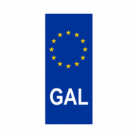 PEGATINA GAL - EU GALICIA UNION EUROPEA ADHESIVO
