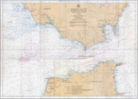 CARTA NAUTICA DEL ESTRECHO DE GIBRALTAR EN COLOR