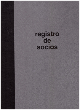 REGISTRO DE SOCIOS LIBRO CON ANILLAS