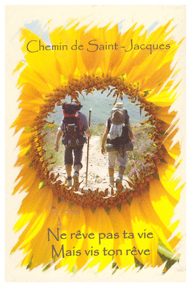 CHEMIN DE SAINT-JACQUES NE REVE PAS TA VIE MAIS VIS TON REVE