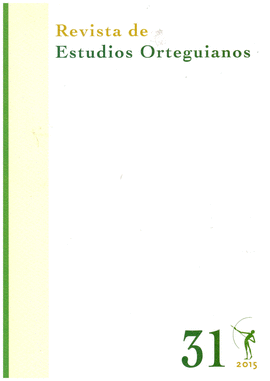 REVISTA DE ESTUDIOS ORTEGUIANOS 31 NOVIEMBRE 2015