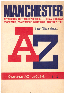 MANCHESTER GEOGRAPHERS' A-Z MAP CO. LTD.  ALTRICHAM BOLTON BURY ROCHDALE OLDHAM RINGWAY STOCKPORT STALYBRIDGE WILMSLOW ALDERLEY EDGE