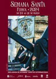 CROMOS SEMANA SANTA FERROL 2024. SOBRE CON 5 CROMOS