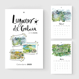 CALENDARIO 2025 LUGARES DE GALICIA CLARA CERVIO