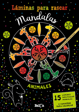 ANIMALES LAMINAS PARA RASCAR MANDALAS