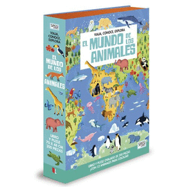 EL MUNDO DE LOS ANIMALES. VIAJA, CONOCE, EXPLORA. CON PUZZLE. EDIC ILUSTRADO (ESPAOL)