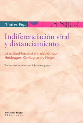 INDIFERENCIACIN VITAL Y DISTANCIAMIENTO