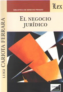 EL NEGOCIO JUR�DICO