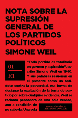 NOTA SOBRE SUPRESION GENERAL PARTIDOS POLITICOS