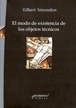 MODO DE EXISTENCIA DE LOS OBJETOS T�CNICOS