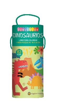 TUBICOLOR DINOSAURIOS (LIBRO PARA COLOREAR + MEGA PUZZLE)